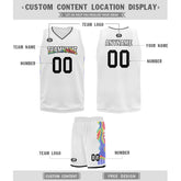 Custom White Rainbow City Edition Personalized Sports Uniform Authentic Basketball Jersey BBJ01-D06101-8